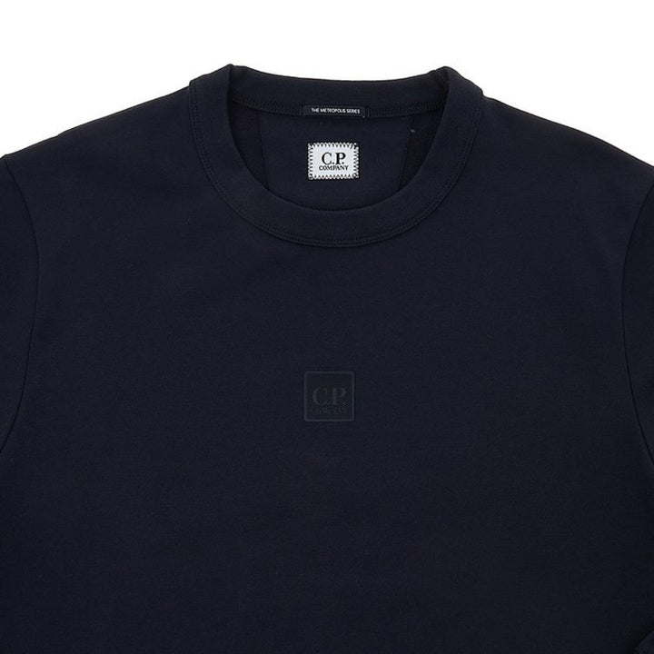 C.P. Company Stretch Fleece Total Eclipse Navy Blue Crew Neck Sweatshirt M