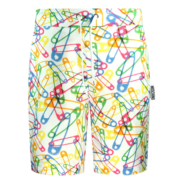 Moschino Multicolour Pin Design White Shorts 1A43258120 1001 - Style Centre Wholesale