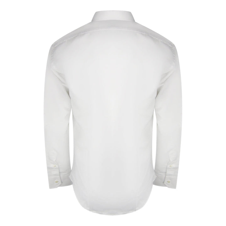 Aquascutum Plain Long Sleeve White Shirt