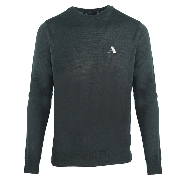 Aquascutum Check A Logo Black Sweater - Nova Clothing