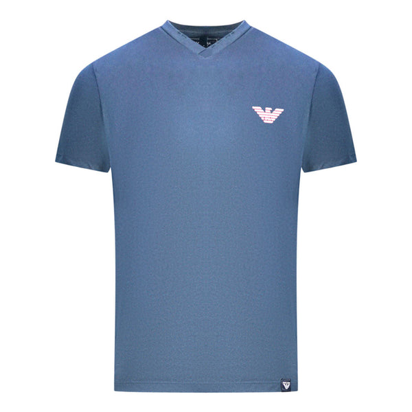 Armani Jeans Chest Logo Navy TShirt 6Y6T161579