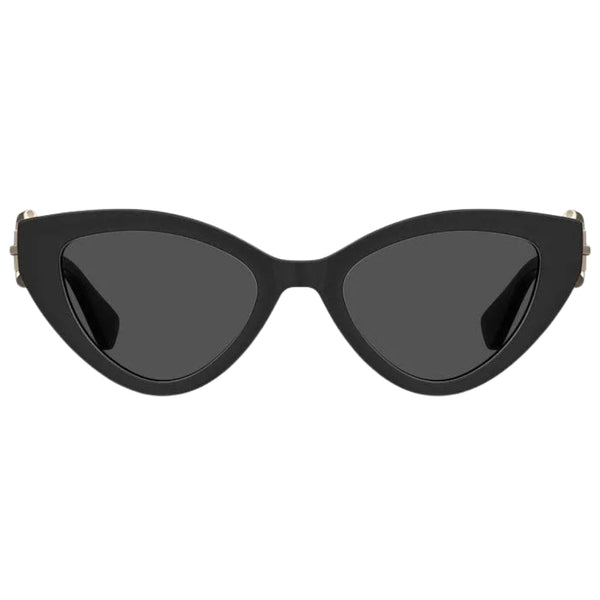 Moschino Cat Eyed Butterfly Grey Lensed Black Sunglasses MOS142 0807 IR - Style Centre Wholesale