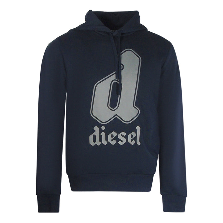 Diesel S-GINNOUT 13-A FELPA RIAJH 81E Navy Blue Hoodie M S