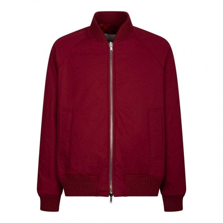 BURBERRY 8078906 Reversible check-print bomber jacket RIPPLE IP CHECK (Red) JACKET MALE L