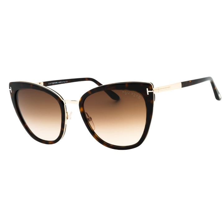 Tom Ford FT0717 52F Shiny Dark Havana / Brown Gradient Sunglasses Simona One Size