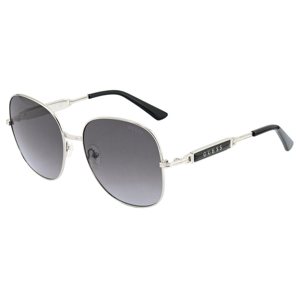 Guess Gf6190 10B Shiny Light Nickeltin Gradient Smoke Sunglasses
