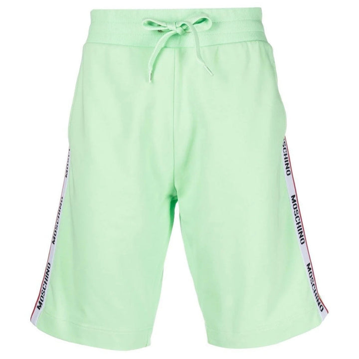 Moschino Branded Tape Legs Green Shorts XS