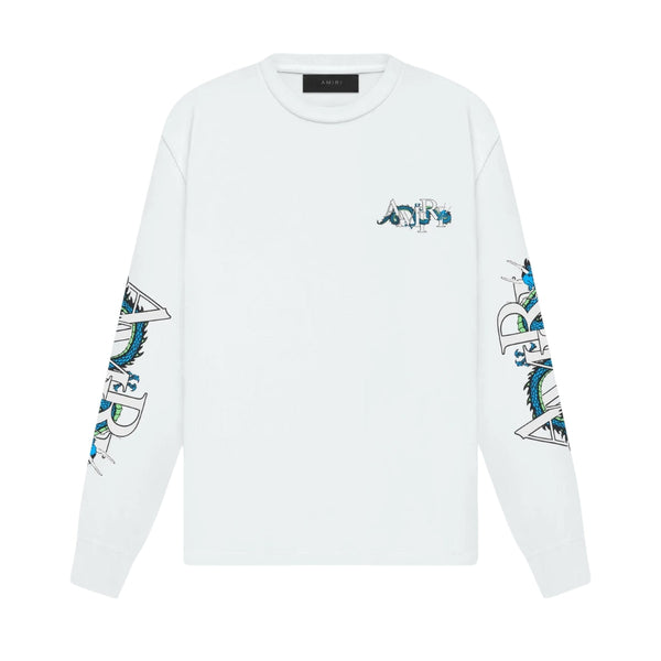 Amiri LNY Dragon Long Sleeve White T-Shirt M