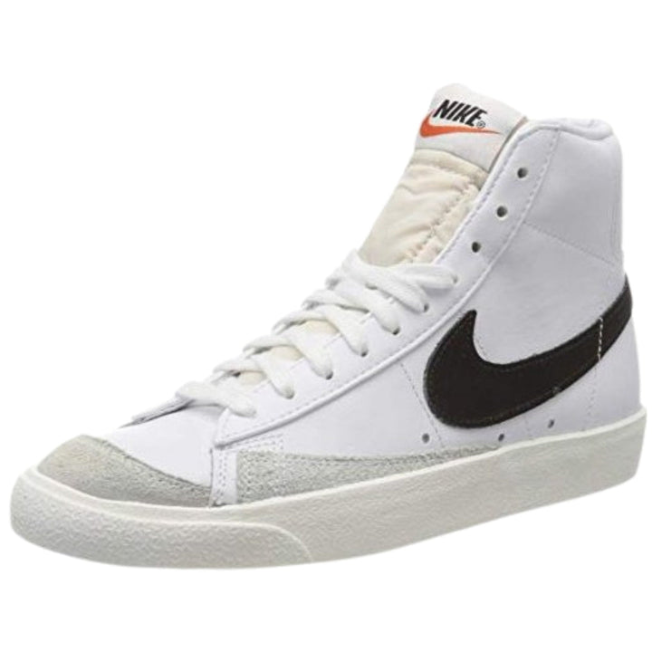 Nike Blazer Mid 77 Vintage Black Logo White Sneakers UK 7.5