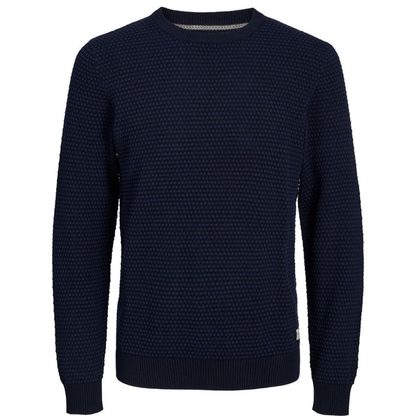 Jack And Jones Bronwood Knit Blue Hoodie Jack And Jones