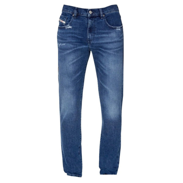 Diesel D-Strukt Blue Destroyed Reinforced Denim Jeans W28 / 30L