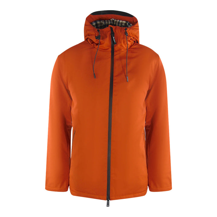 Aquascutum Activehellid Parka Rust Jk006 23 Orange Parka Jacket Male - Style Centre Wholesale