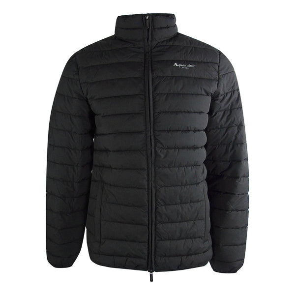 Aquascutum Active 100Grock Neck Jacket Black Jk012 16 Black Jacket Male