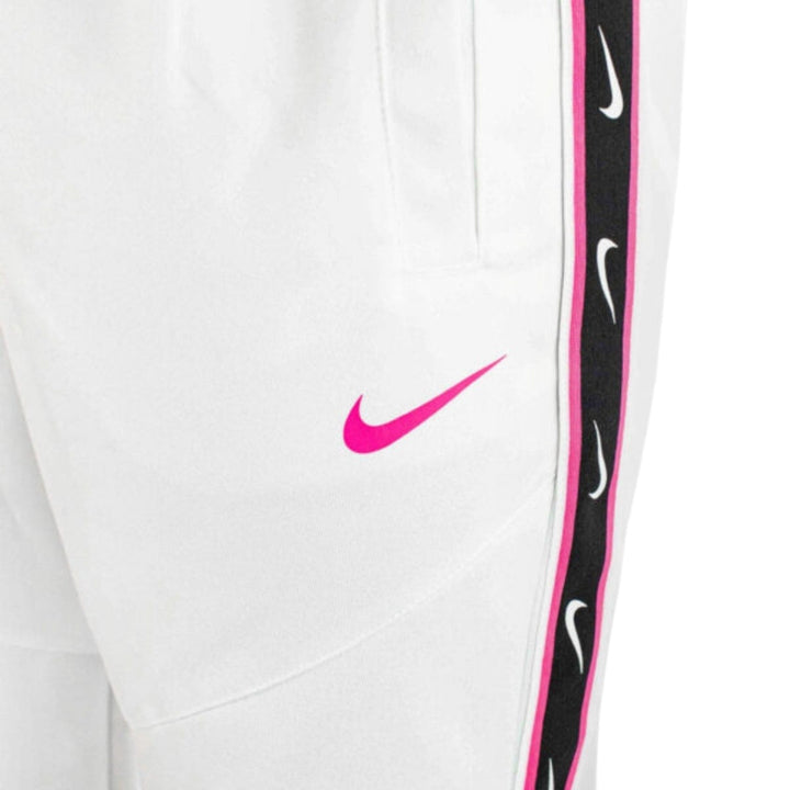 Nike Logo Taped Hem White Sweatpants L