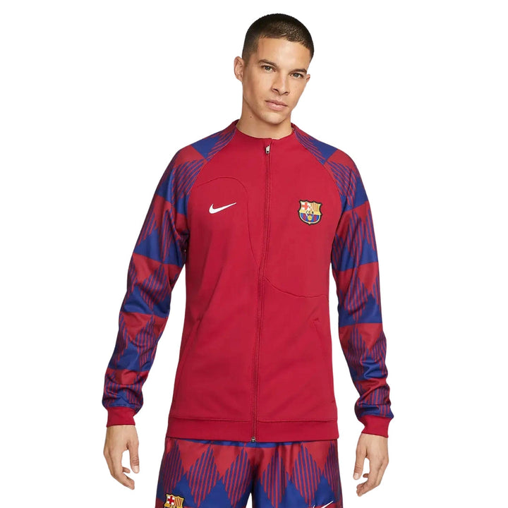 NIKE FB3043 620 RED/NAVY BARCELONA ZIP TOP MENS S