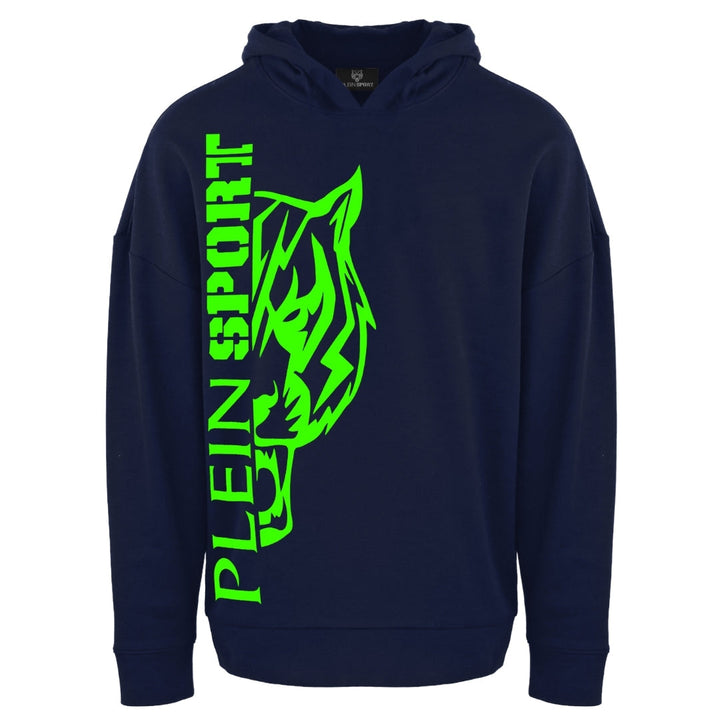 Plein Sport Side Logo Navy Blue Hoodie S