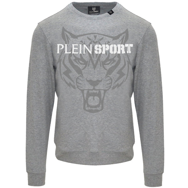 Plein Sport Large Branded Logo Tiger Grey Jumper S