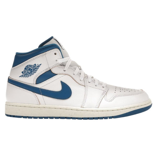 Nike  Fn5215 141 Air Jordan 1 Mid Se 141 White Blue Trainer Air Jordan 1 Mid Se UK 10