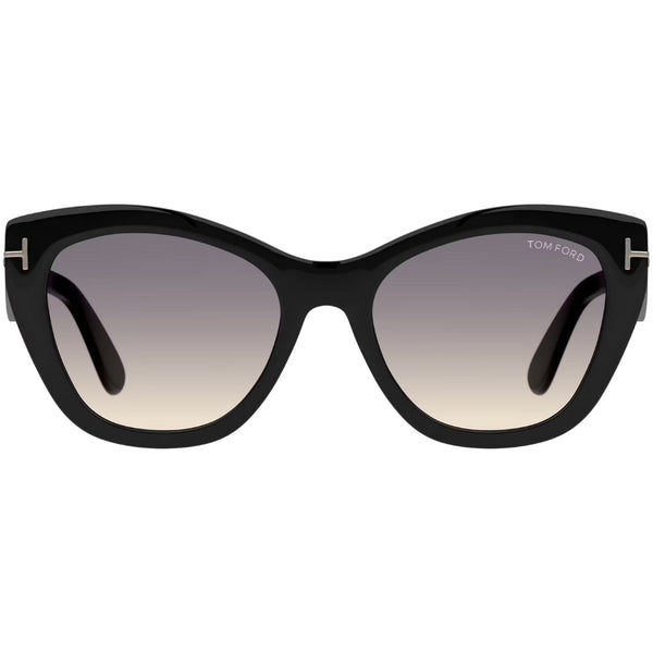 Tom Ford Gradient Smoke Lens Black Sunglasses One Size