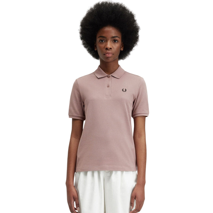 Fred Perry G6000 S52 Dark Pink Polo Shirt Womens XS