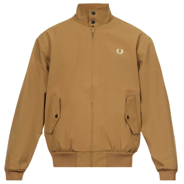 Fred Perry Bonded Zip Through Brown Jacket S