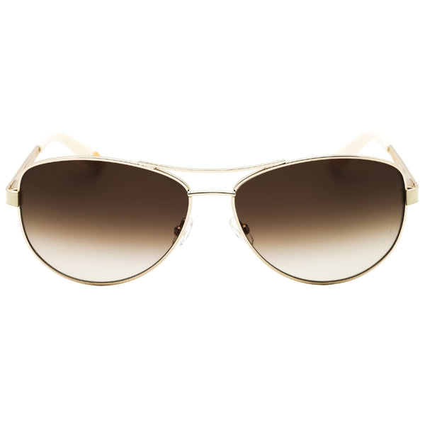 Juicy Couture Brown Gradient Lens Light Gold Sunglasses One Size
