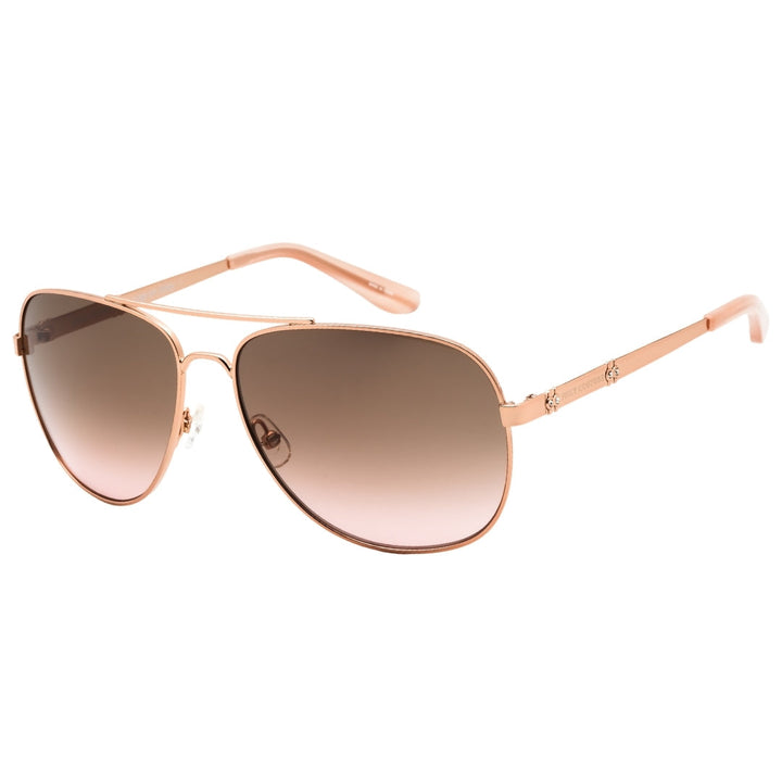 Juicy Couture Brown Pink Gradient Lens Rose Gold Sunglasses One Size