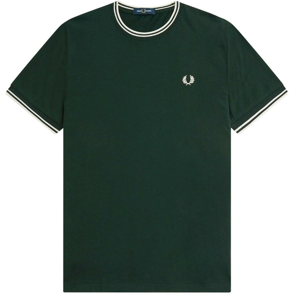 Fred Perry Twin Tipped Dark Green T-Shirt S