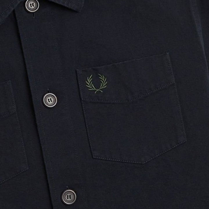 Fred Perry M6627 102 Black Over Shirt  Mens XS