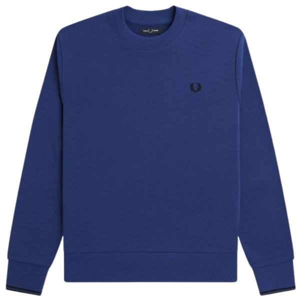 Fred Perry Crew Neck Blue Sweatshirt XS