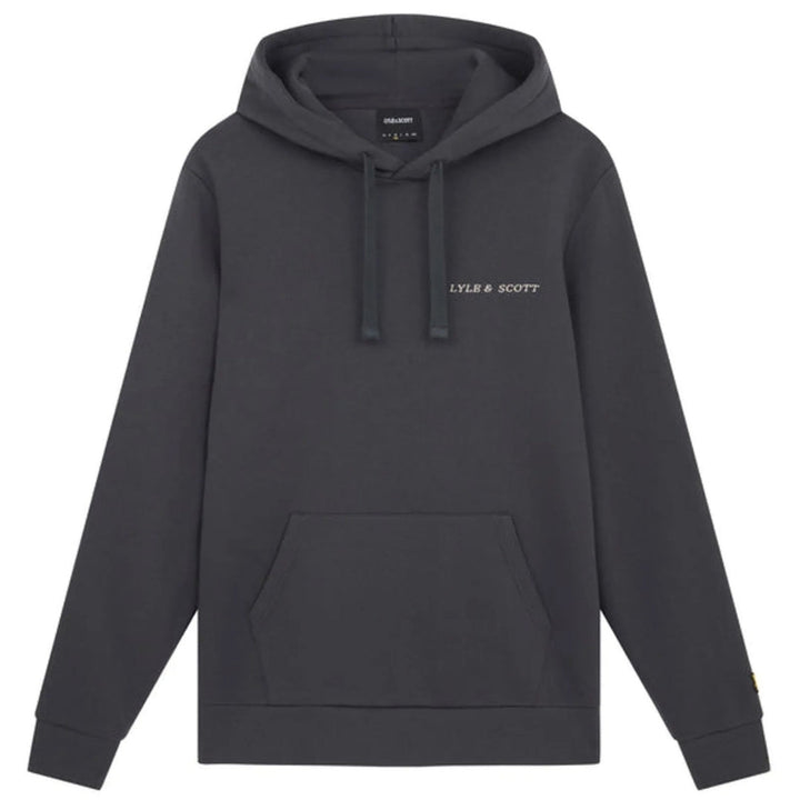 Lyle & Scott Embroidered Gunmetal Grey Hoodie M