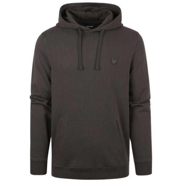 Lyle & Scott Tonal Eagle Logo Gunmetal Grey Pull-over Hoodie