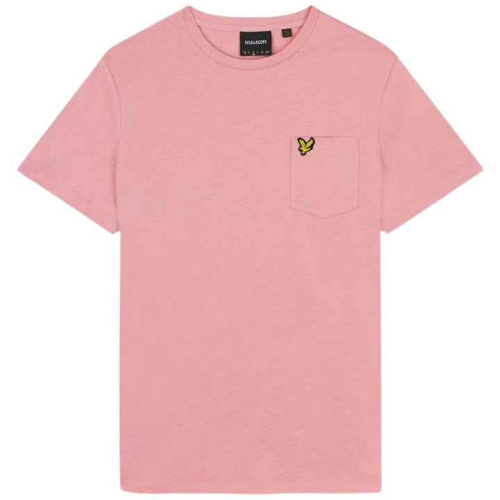 Lyle & Scott Pocket On Chest Palm Pink T-Shirt M