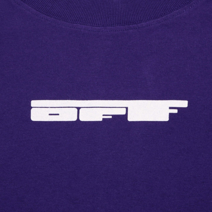 Off-White Teddy Arrow Logo Over Skate Fit Purple T-Shirt S