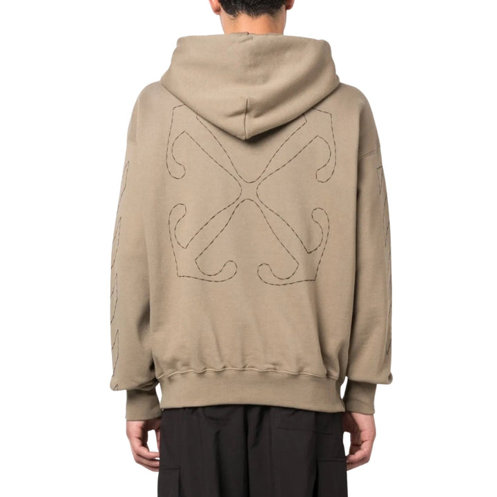 Off-White Off Stitch Skate Hoodie Beige XS