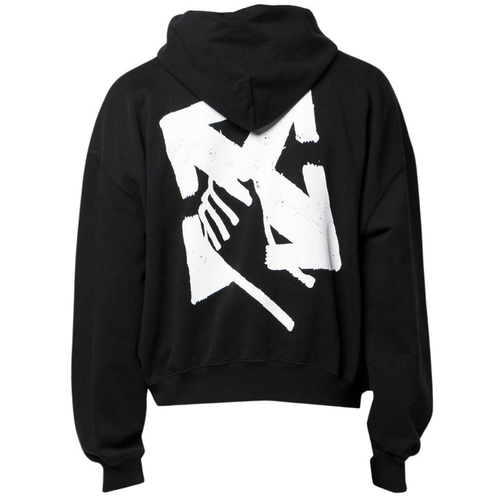 Off-White Hand Arrow Logo Boxy Fit Black Hoodie