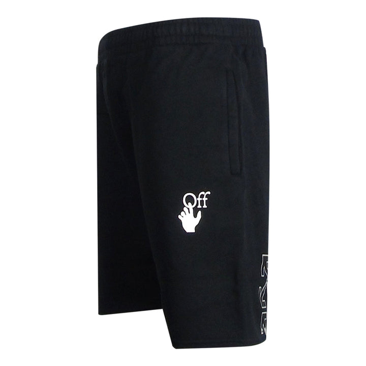 Off-White Caravaggio Arrow Black Sweat Shorts XS