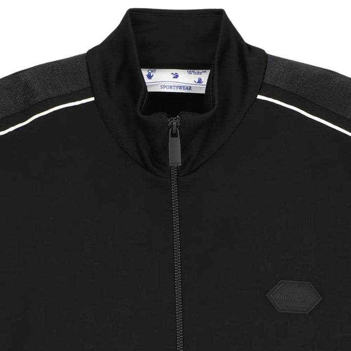Off-White Knit Tape Track Jacket Black M