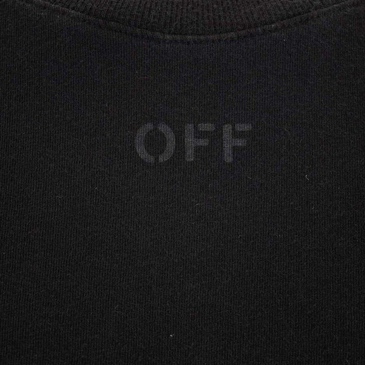 Off-White Rubber Arrow Logo Regular Fit Black T-Shirt S