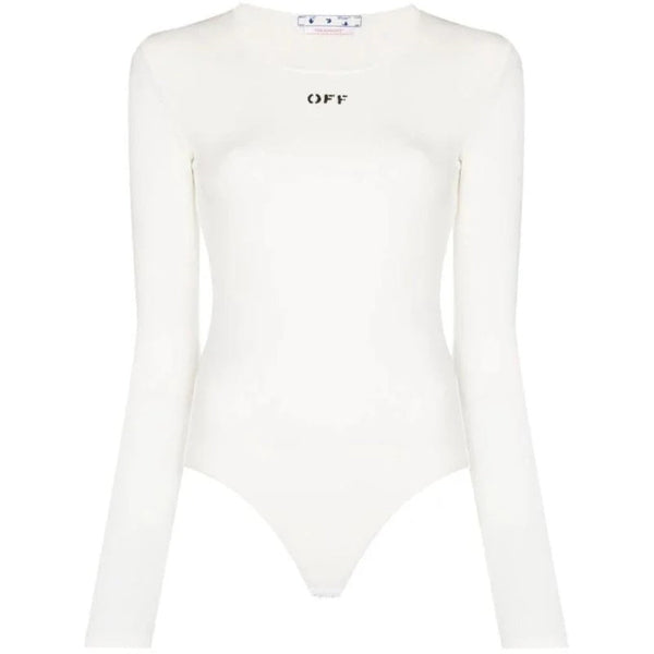 Off-White Off Stamp Ribbed L/S Body White IT36