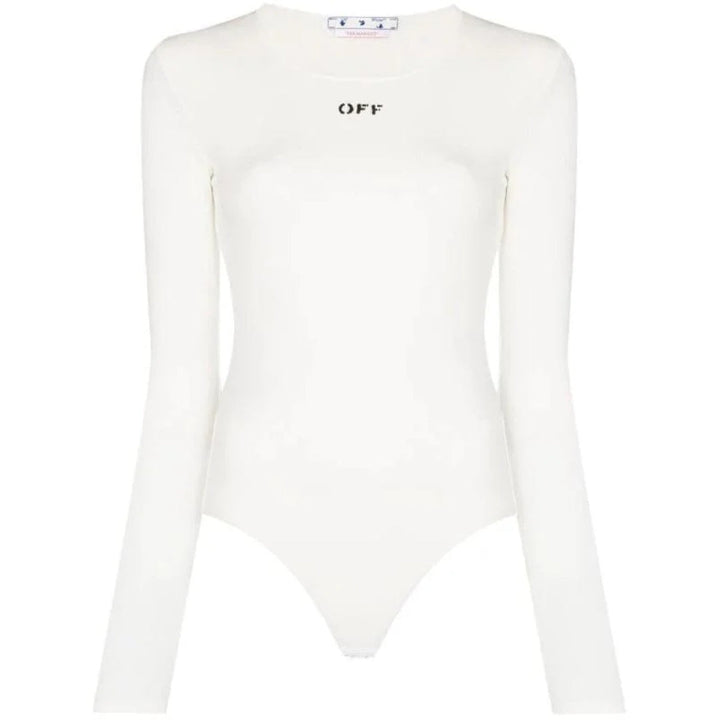 Off-White Off Stamp Ribbed L/S Body White IT36
