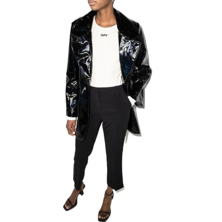 Off-White Off Stamp Ribbed L/S Body White IT36