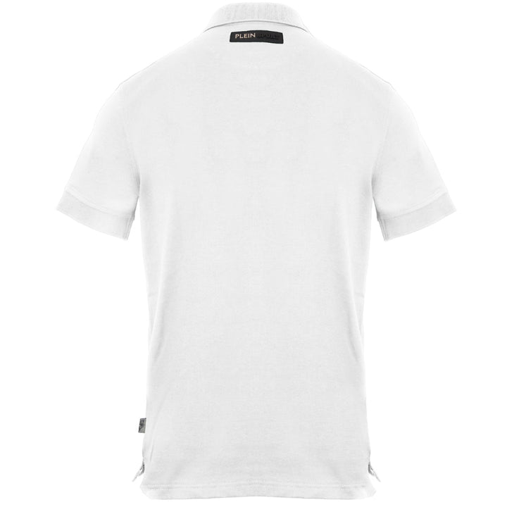 Plein Sport Equipment Logo White Polo Shirt S