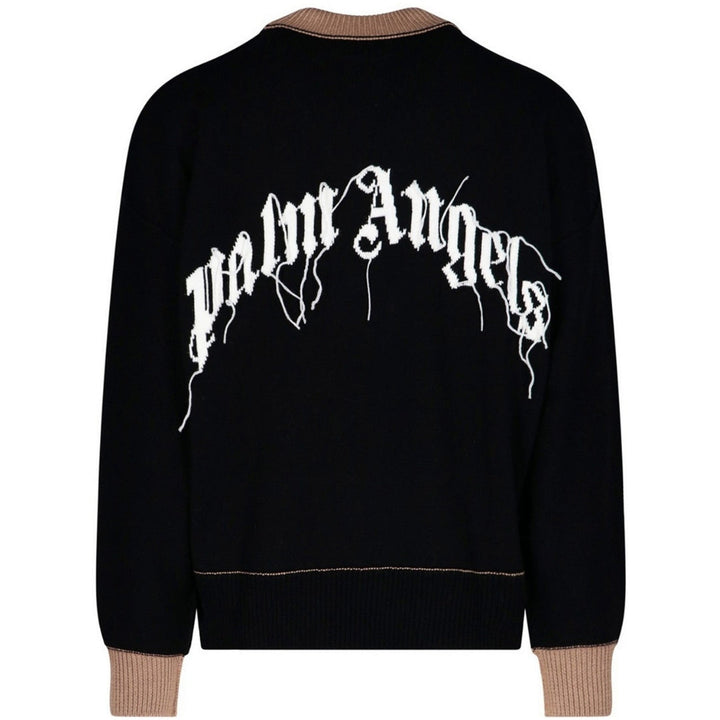 Palm Angels Pa Bear Sweater Black Brown L