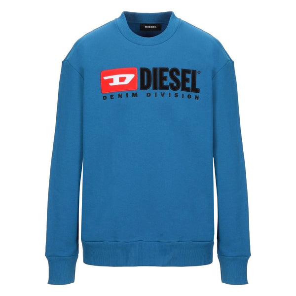 Diesel Divison Logo Blue Sweatshirt S Ginn Div 8Ek - Style Centre Wholesale