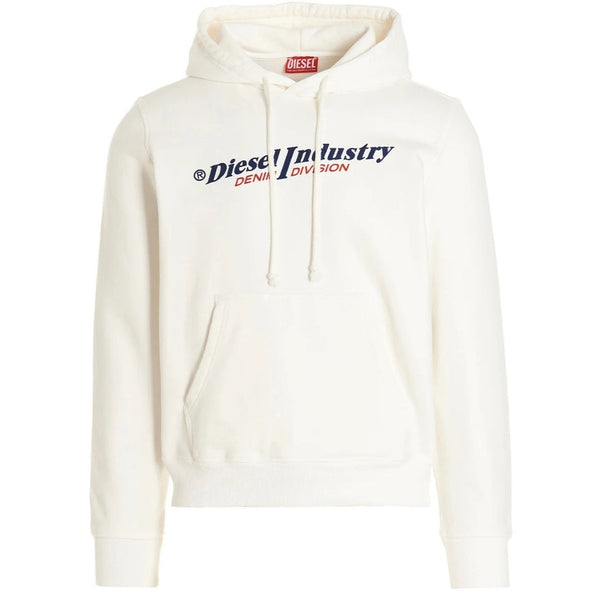 Diesel Industry Denim Division Design White Hoodie S