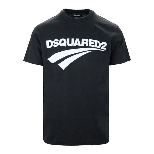 Dsquared2 Cigarette Fit Brand Logo Black T-Shirt XS