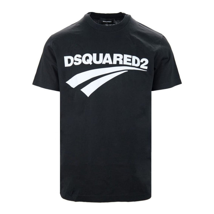 Dsquared2 Cigarette Fit Brand Logo Black T-Shirt XS