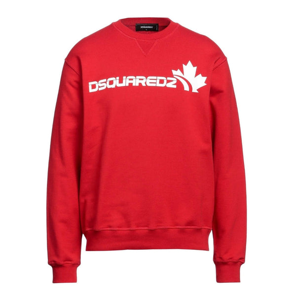 Dsquared2 S71Gu0592 312W Maple Leaf Sweatshirt Regular Fit 312W Red Sweatshirt