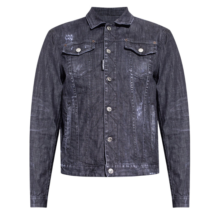 Dsquared2 Dean Jean Jacket Black Denim Jacket XL